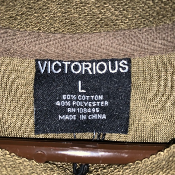 Victorious Unisex Olive Tee - Picture 4 of 7